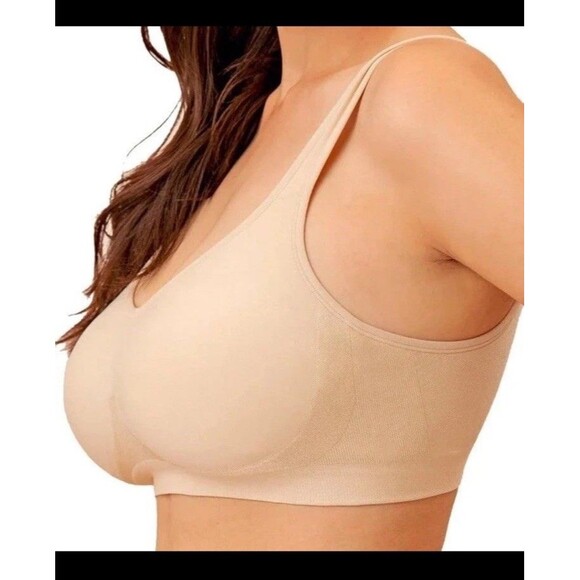 Truekind Daily Comfort Wireless Set of 3 Beige Tan Shaper Smoothing Bra XL New - Picture 3 of 7